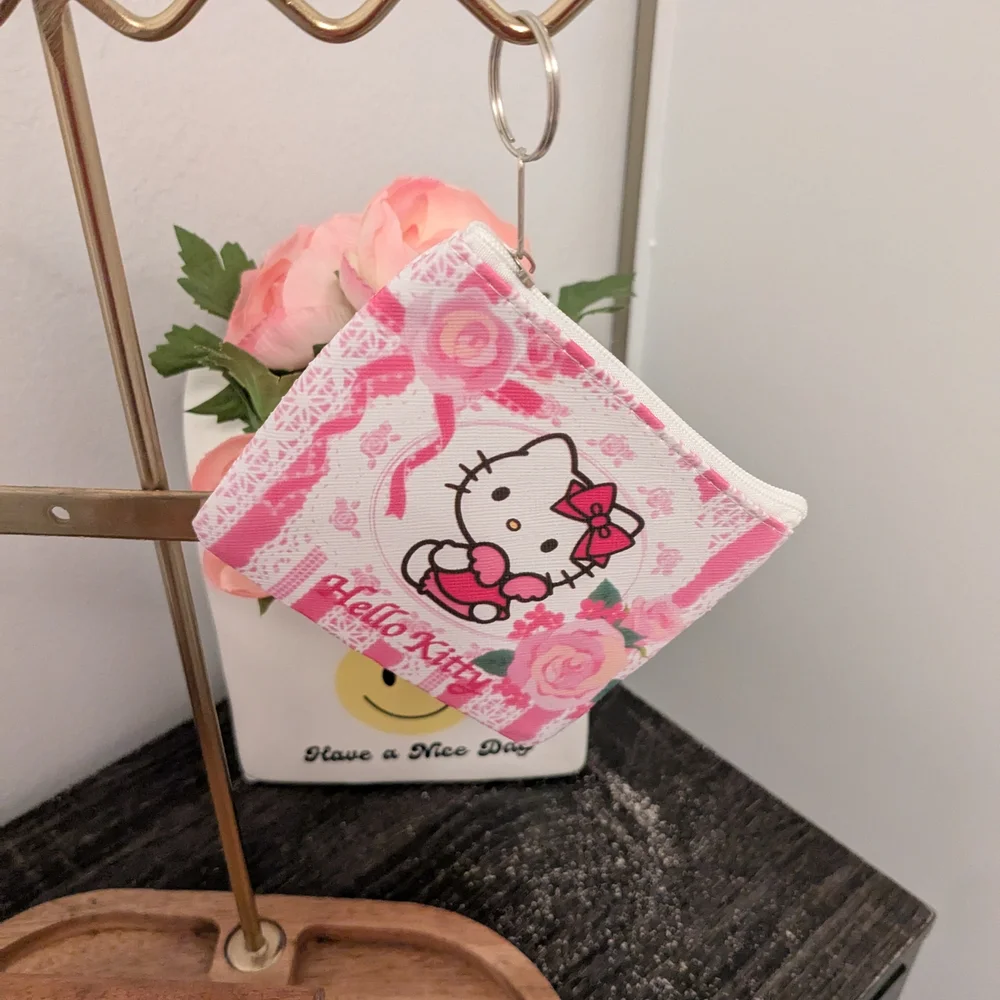 Hello Kitty Pink and White Coin Purse - Picture 1 of 2